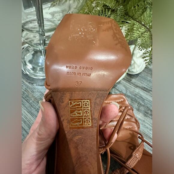 GIA BORGHINI / RHW
Strappy Leather Wedge Sandals - Picture 10 of 15